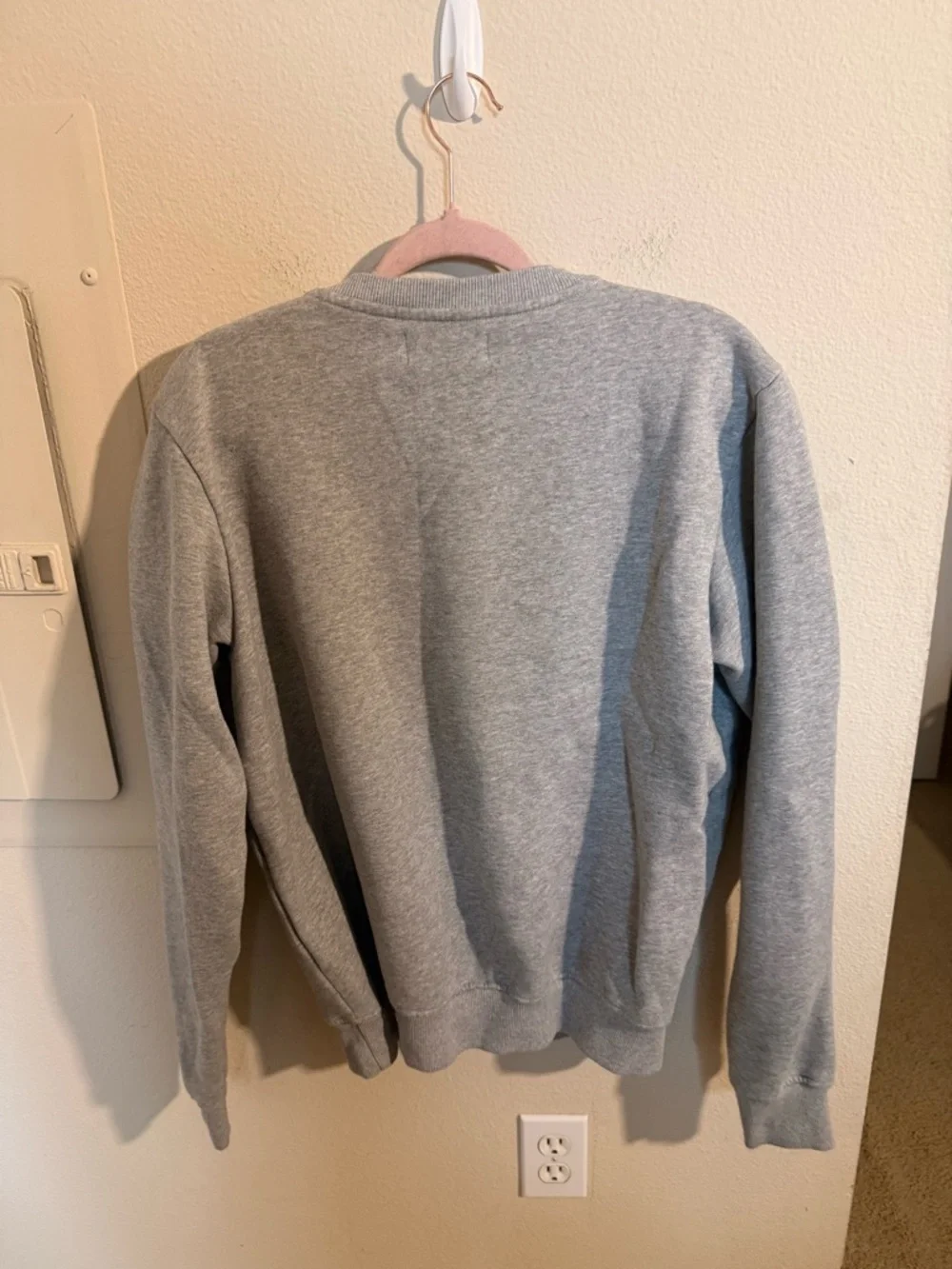 LA Clippers Crewneck Sweatshirt Mens M Gray Courtside Supply NBA Fleece Pullover